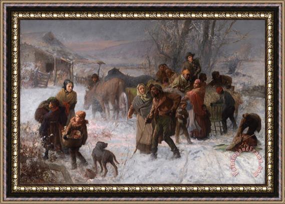 Charles T Webber The Underground Railroad Framed Painting