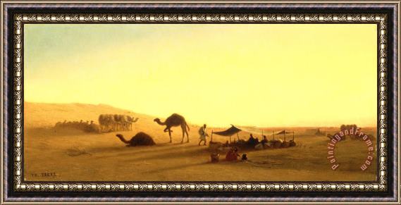 Charles Theodore Frere An Arab Encampment Framed Print
