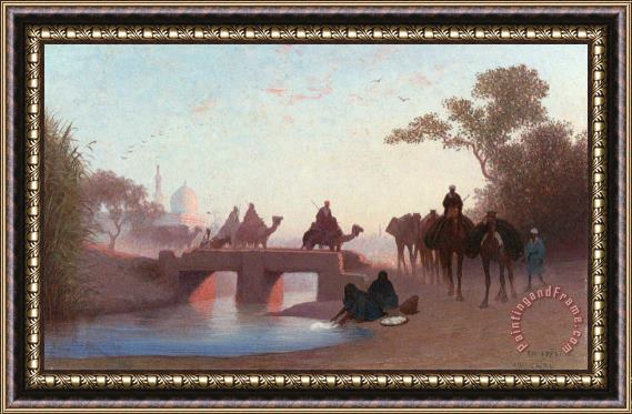 Charles Theodore Frere Environs Du Caire Framed Painting
