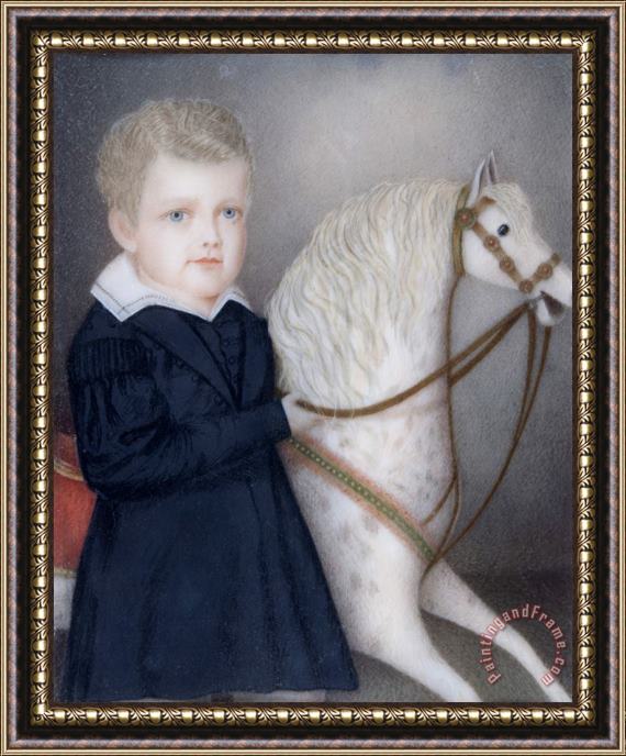 Charles William Eldredge Portrait of Loren Pinckney Waldo, Jr. Framed Print