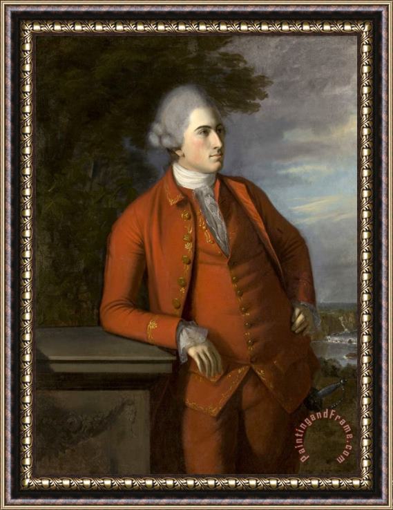 Charles Willson Peale Portrait of Richard Bennett Lloyd Framed Painting