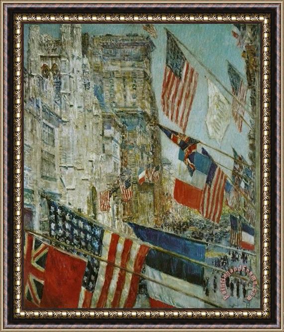 Childe Hassam Allies Day, May 1917 Framed Print