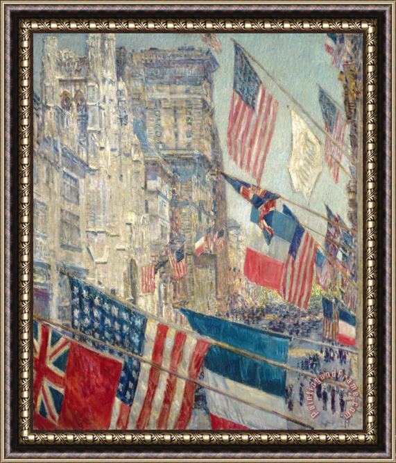 Childe Hassam Allies Day, May 1917 Framed Print