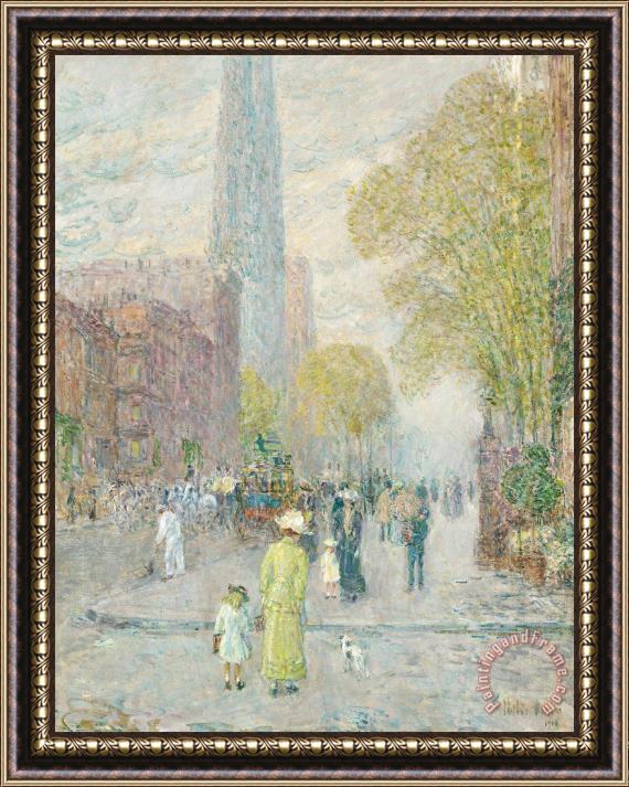 Childe Hassam Cathedral Spires Framed Painting