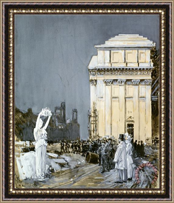 Childe Hassam Chicago Exposition 1892 Framed Painting