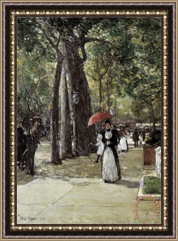 Childe Hassam Fifth Avenue at Washington Square New York Framed Painting