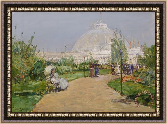 Childe Hassam Horticulture Building, World's Columbian Exposition, Chicago Framed Painting