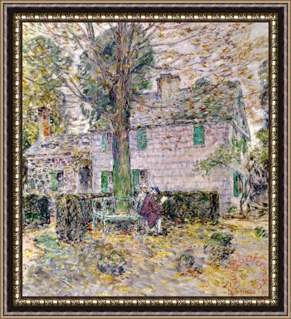 Childe Hassam Indian Summer in Colonial Days Framed Painting