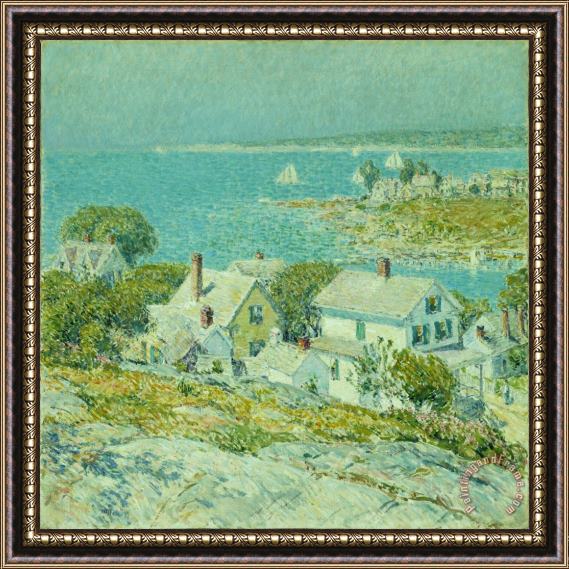Childe Hassam New England Headlands Framed Painting