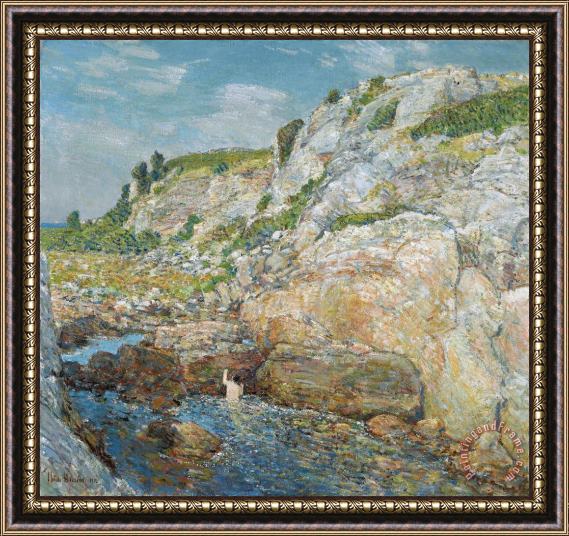 Childe Hassam Northeast Gorge at Appledore Framed Painting