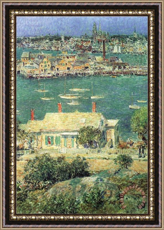 Childe Hassam Port of Gloucester Framed Painting