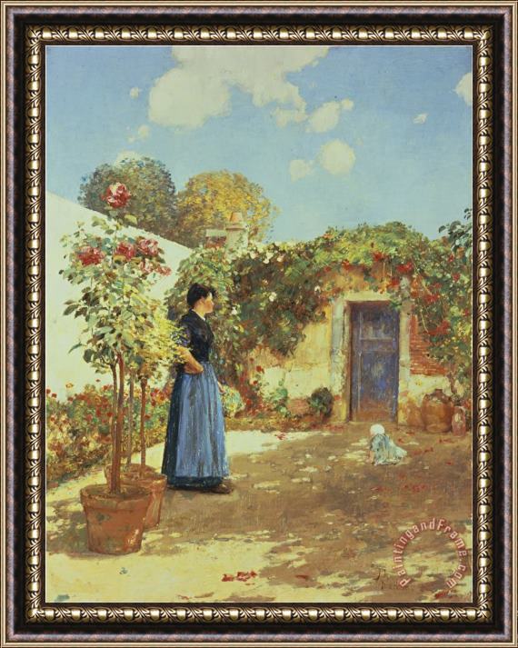 Childe Hassam Sunny Morning Villiers Le Bel Framed Painting