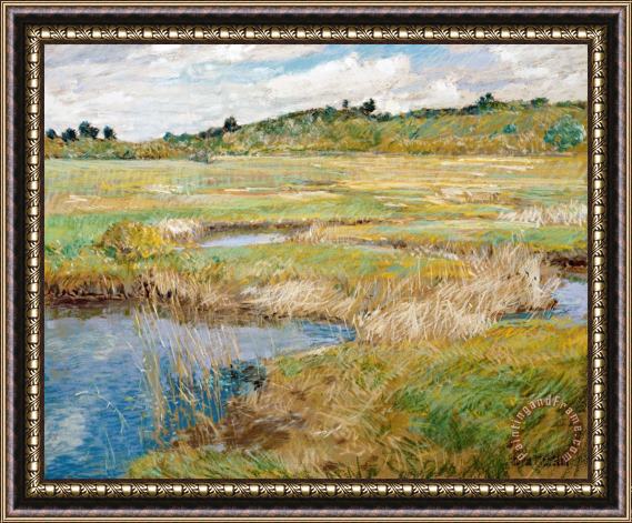 Childe Hassam The Concord Meadow, Concord, Massachusetts Framed Painting