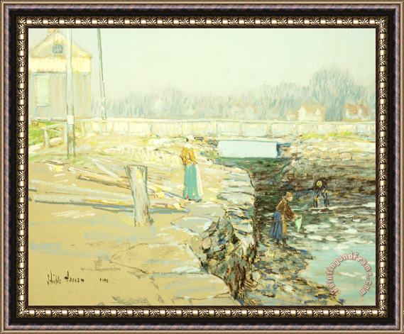 Childe Hassam The Mill Dam Cos Cob Framed Painting