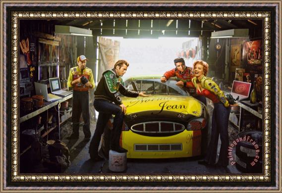 chris consani Eternal Speedway Framed Painting