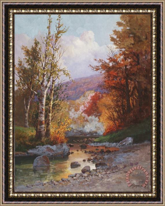 Christian Jorgensen Autumn in the Berkshires Framed Painting