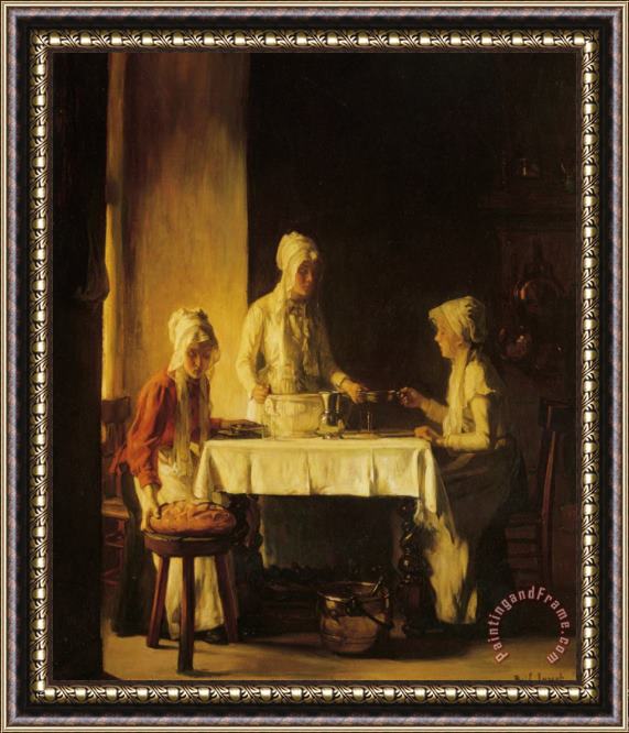 Claude Joseph Bail Preparing The Meal Framed Painting