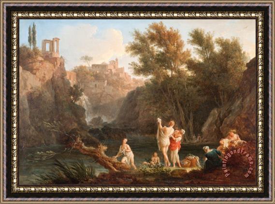 Claude Joseph Vernet The Four Times of Day Evening Framed Painting