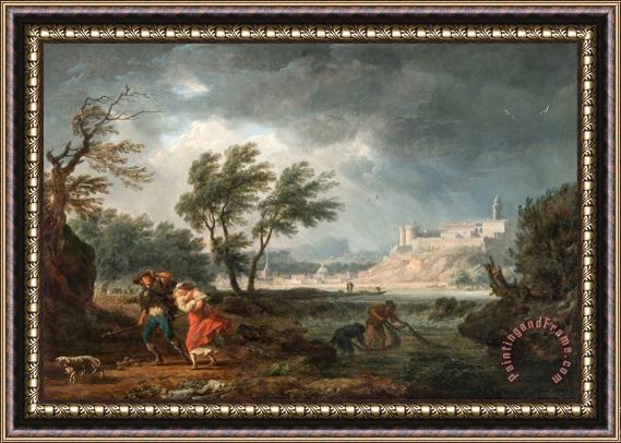 Claude Joseph Vernet The Four Times of Day Midday Framed Print