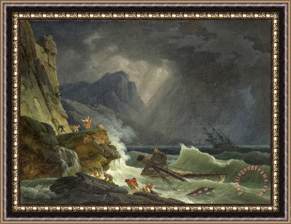 Claude Joseph Vernet The Storm Framed Painting