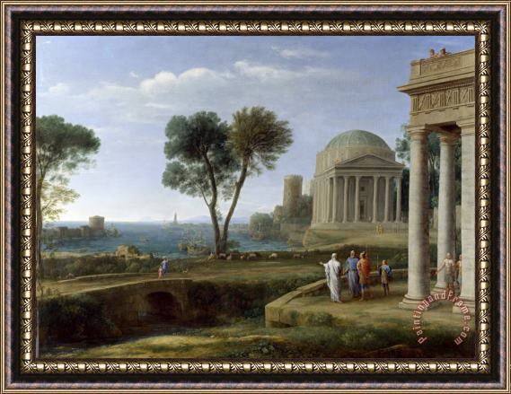 Claude Lorrain Aeneas in Delos Framed Painting