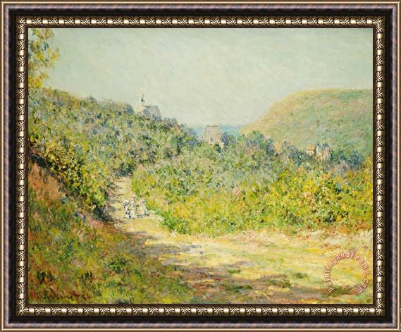 Claude Monet Aux Petites Dalles Framed Painting