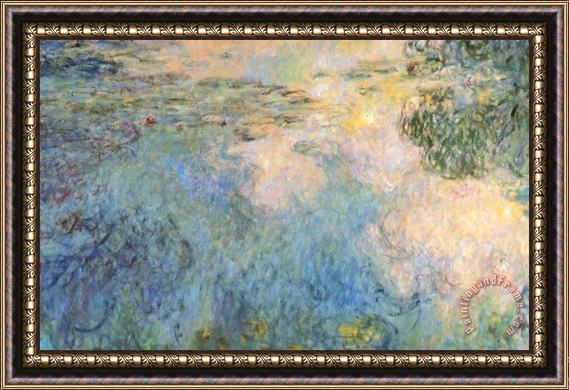 Claude Monet Basin Of Water Lilies Framed Painting