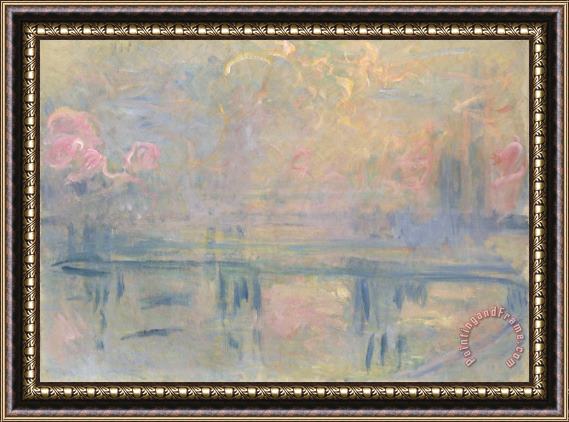 Claude Monet Charing Cross Bridge Framed Painting
