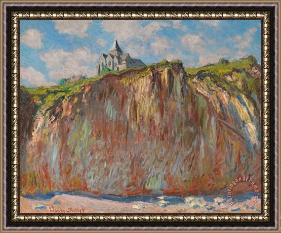 Claude Monet Church at Varengeville Morning Effect Framed Painting