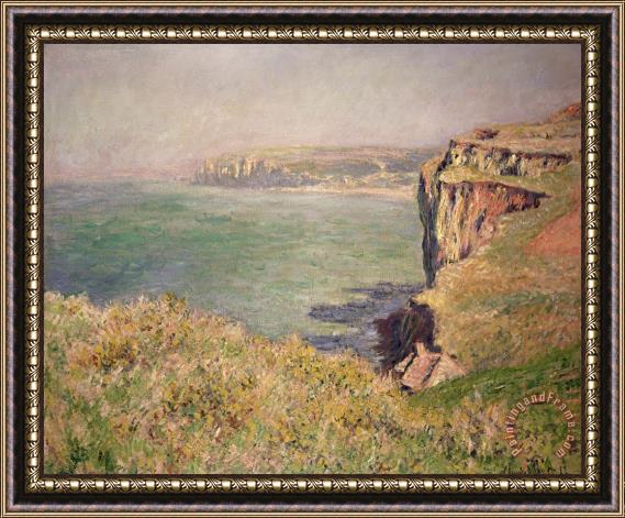 Claude Monet Cliff at Varengeville Framed Print