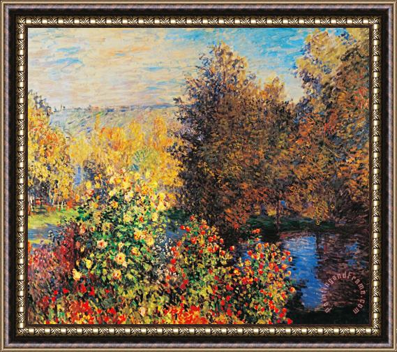 Claude Monet Corner Of Garden In Montgeron Framed Print