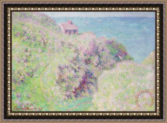 Claude Monet Customs House At Varengeville Framed Print