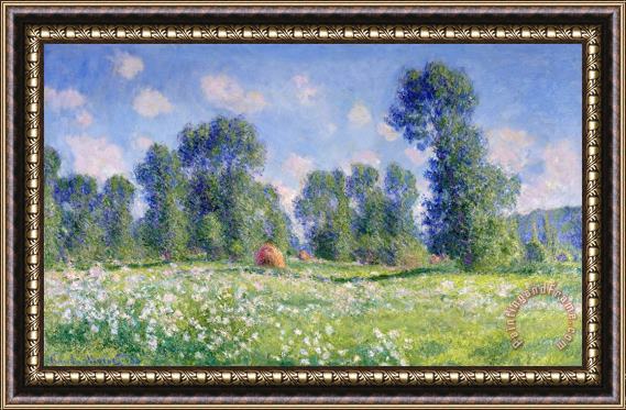 Claude Monet Effect of Spring at Giverny Framed Painting