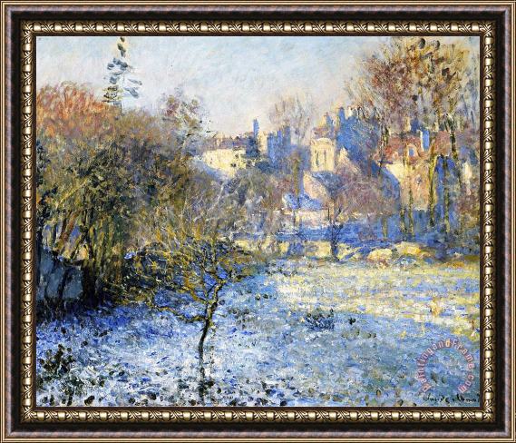 Claude Monet Frost Framed Painting