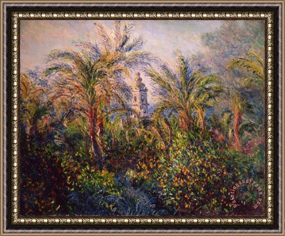 Claude Monet Garden in Bordighera Impression of Morning Framed Painting