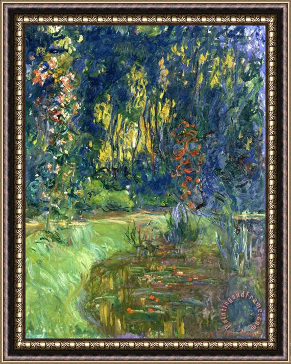 Claude Monet Garden Of Giverny Framed Print
