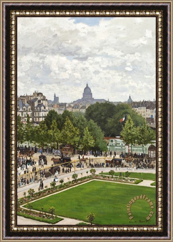 Claude Monet Garden of the Princess Framed Painting