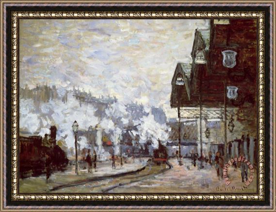 Claude Monet Gare Saint-Lazare Framed Print