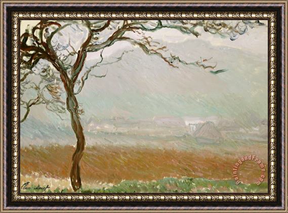 Claude Monet Giverny Countryside Framed Painting