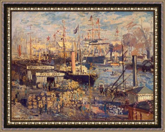 Claude Monet Grand Quai at Havre Framed Print
