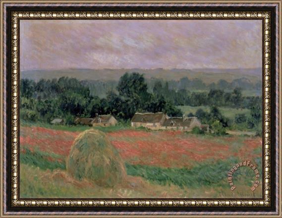 Claude Monet Haystack at Giverny Framed Painting