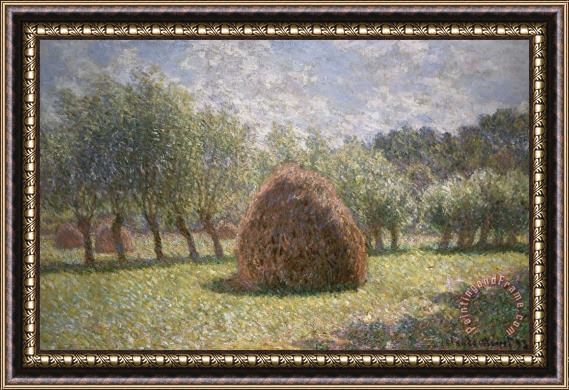 Claude Monet Haystacks at Giverny Framed Painting