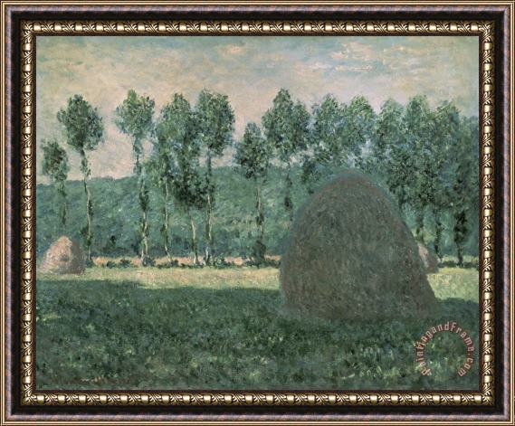 Claude Monet Haystacks near Giverny Framed Painting