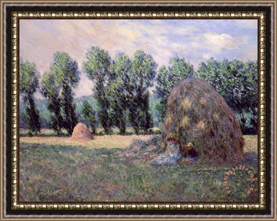 Claude Monet Haystacks Framed Painting