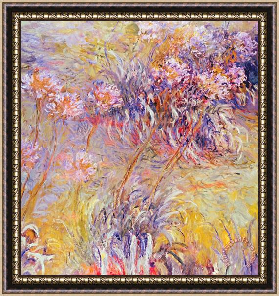 Claude Monet Impression - Flowers Framed Painting