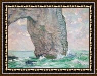 1.5 x 40 x 60-Inch iCanvasART 3-Piece The Manneporte Near Etretat 1886 Canvas Print by Claude Monet 