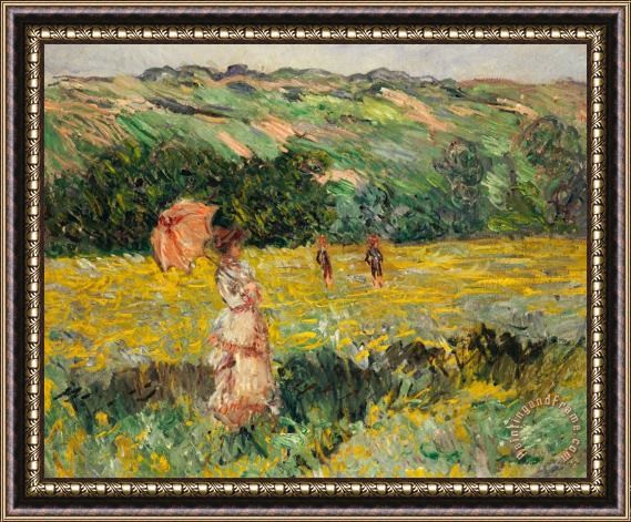 Claude Monet Limetz Meadow Framed Print