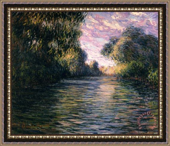Claude Monet Morning on the Seine Framed Painting