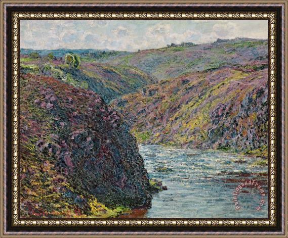 Claude Monet Ravines of the Creuse at the End of the Day Framed Painting