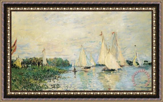 Claude Monet Regatta At Argenteuil Framed Print